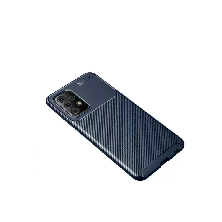 Newface Samsung Galaxy A52 Kılıf Auto Focus Karbon Kapak - Lacivert