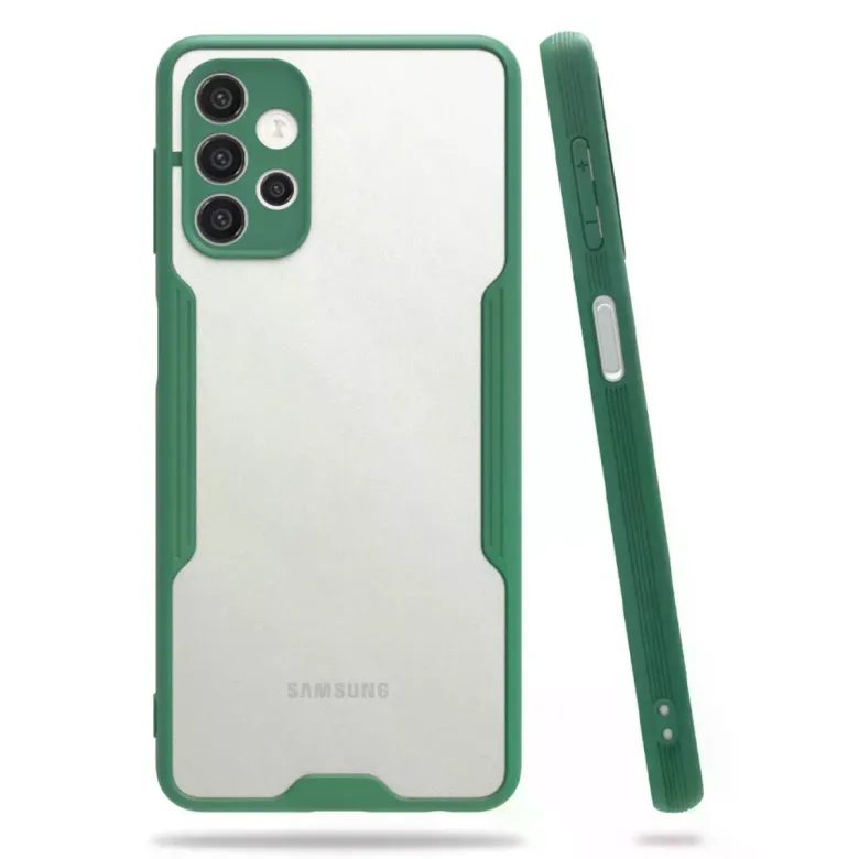 Newface Samsung Galaxy A52 Kılıf Platin Silikon - Yeşil