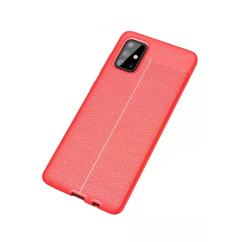 Newface Samsung Galaxy A71 Kılıf Auto Focus Kapak - Kırmızı