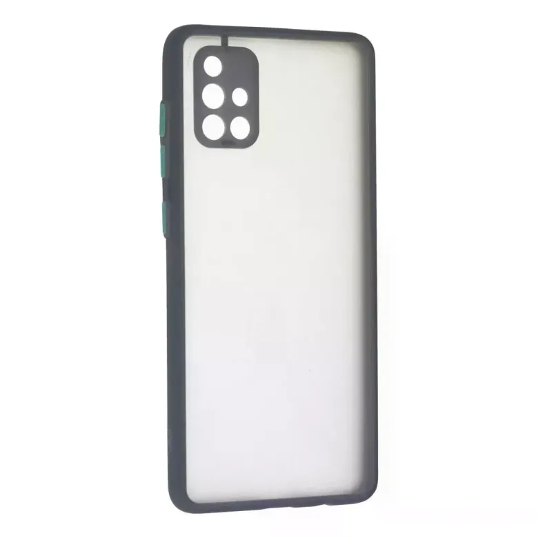 Newface Samsung Galaxy A71 Kılıf Montreal Silikon Kapak - Gri