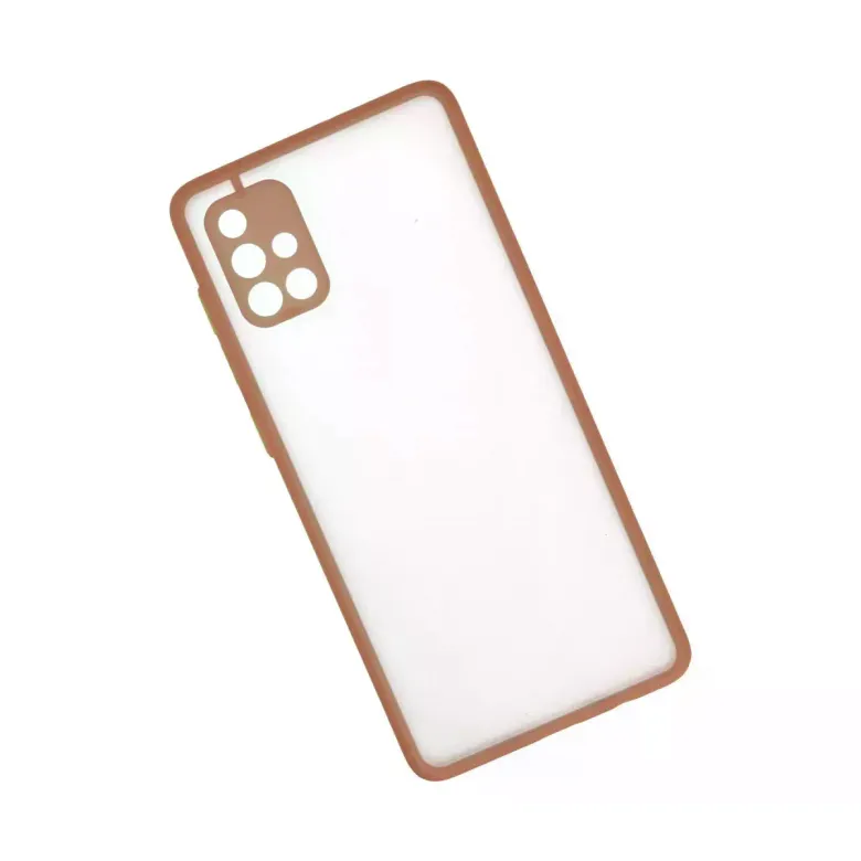 Newface Samsung Galaxy A71 Kılıf Montreal Silikon Kapak - Pembe