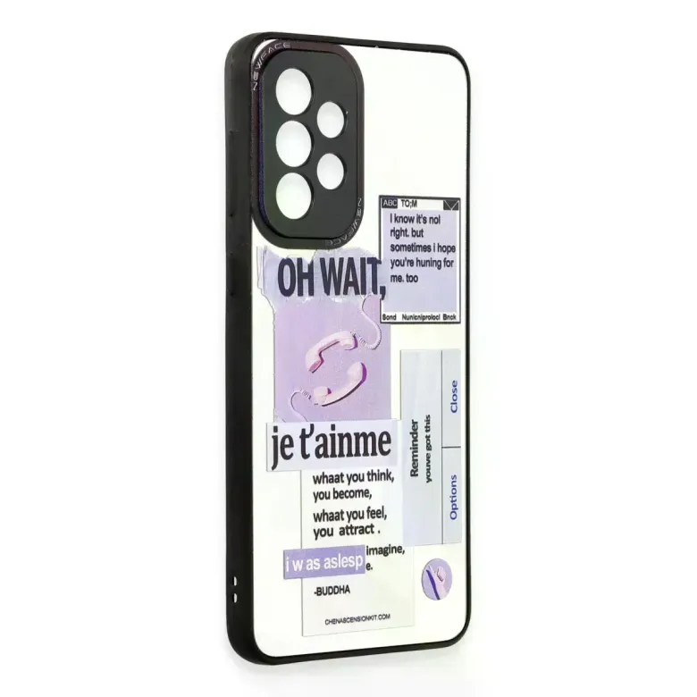 Newface Samsung Galaxy A73 5G Kılıf Mirror Desenli Kapak - Mirror - 4