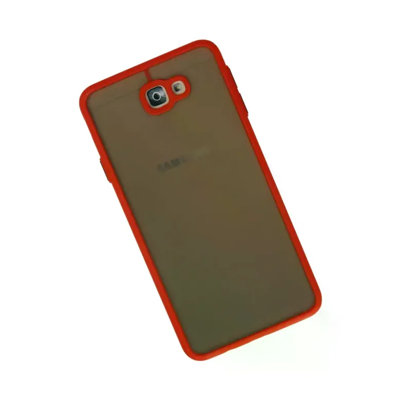 Newface Samsung Galaxy J7 Prime Kılıf Montreal Silikon Kapak - Kırmızı