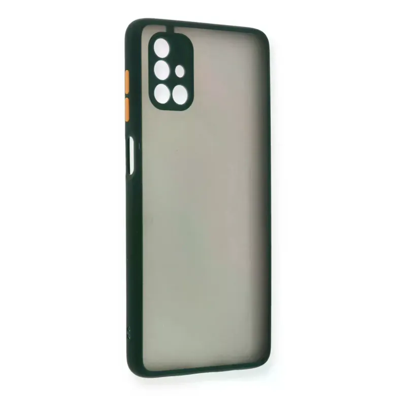 Newface Samsung Galaxy M51 Kılıf Montreal Silikon Kapak - Yeşil