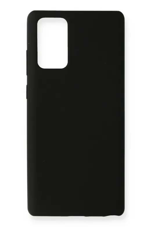Newface Samsung Galaxy Note 20 Kılıf Nano içi Kadife Silikon - Siyah