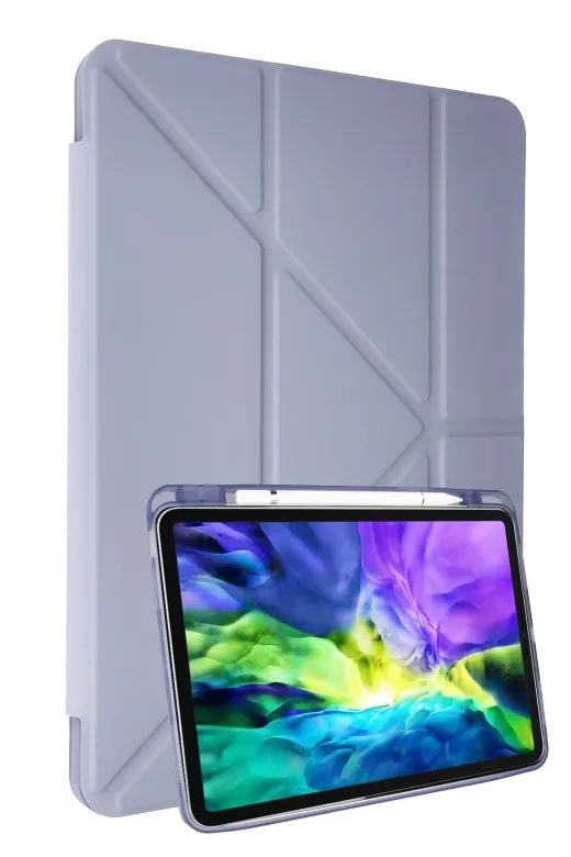 Newface Samsung Galaxy P610 Tab S6 Lite 10.4 Kılıf Kalemlikli Mars Tablet Kılıfı - Lila