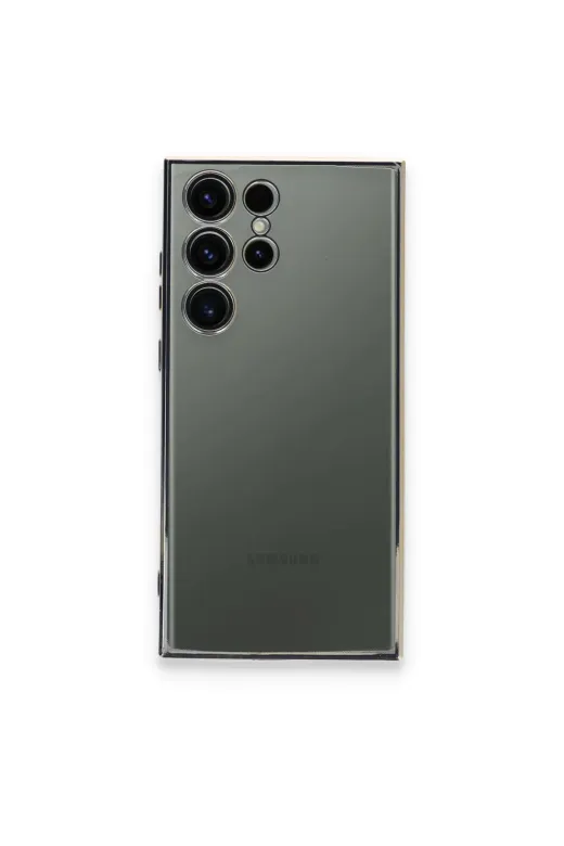 Newface Samsung Galaxy S23 Ultra Kılıf Razer Lensli Silikon - Gold