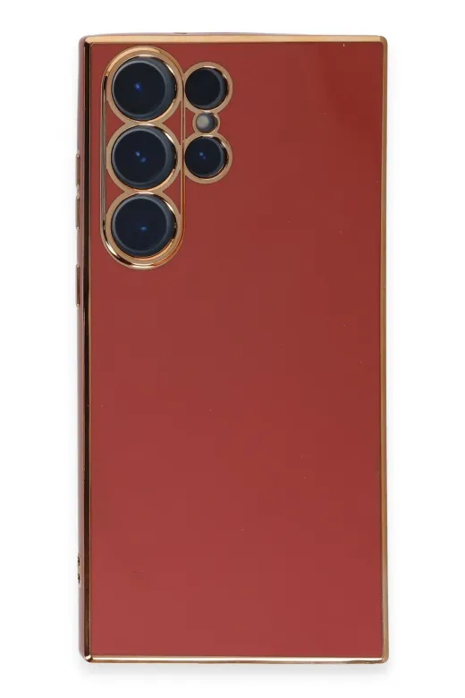 Newface Samsung Galaxy S23 Ultra Kılıf Volet Silikon - Kırmızı