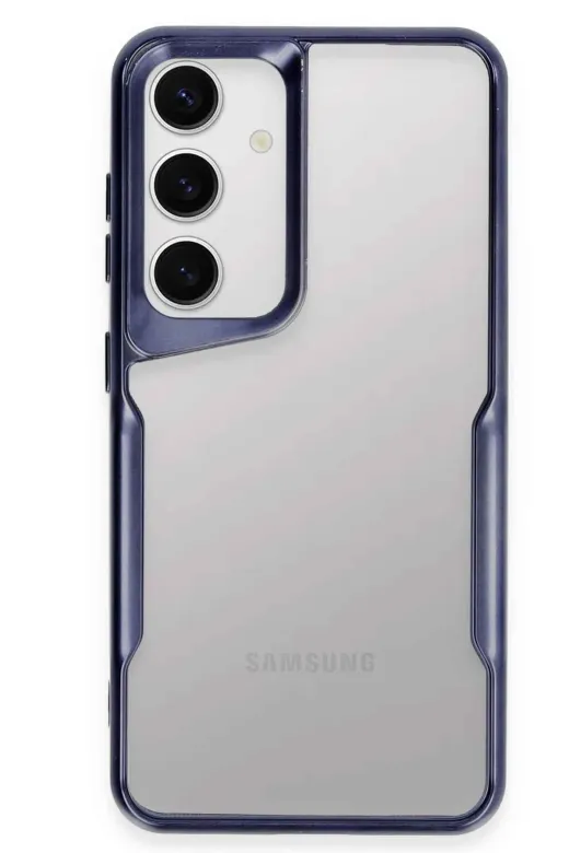 Newface Samsung Galaxy S24 Kılıf Boyi Silikon Kapak - Lacivert