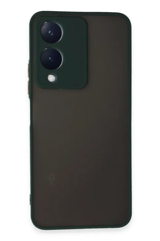 Newface Vivo Y17S Kılıf Montreal Silikon Kapak - Yeşil