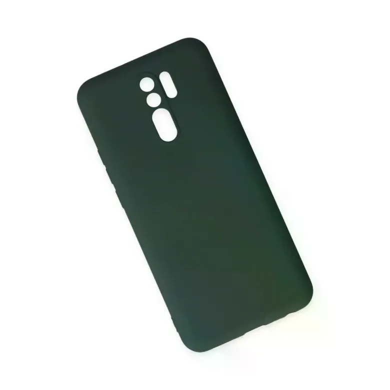 Newface Xiaomi Redmi 9 Kılıf Nano içi Kadife Silikon - Koyu Yeşil