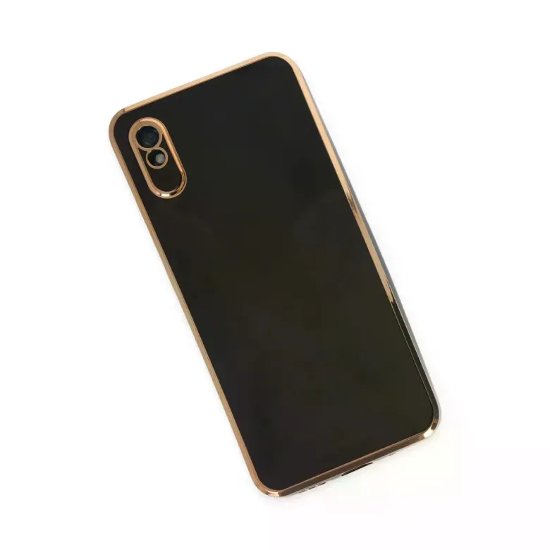 Newface Xiaomi Redmi 9A Kılıf Volet Silikon - Siyah