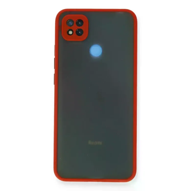 Newface Xiaomi Redmi 9C Kılıf Montreal Silikon Kapak - Kırmızı
