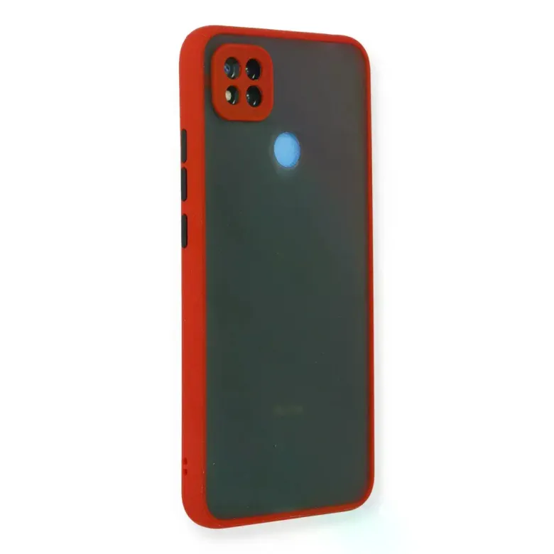 Newface Xiaomi Redmi 9C Kılıf Montreal Silikon Kapak - Kırmızı