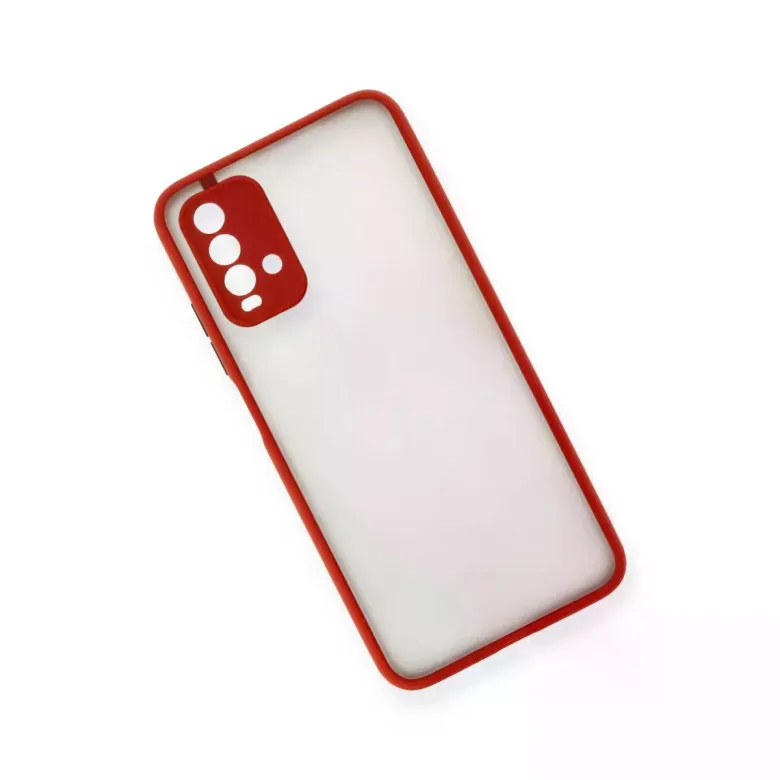 Newface Xiaomi Redmi 9T Kılıf Montreal Silikon Kapak - Kırmızı