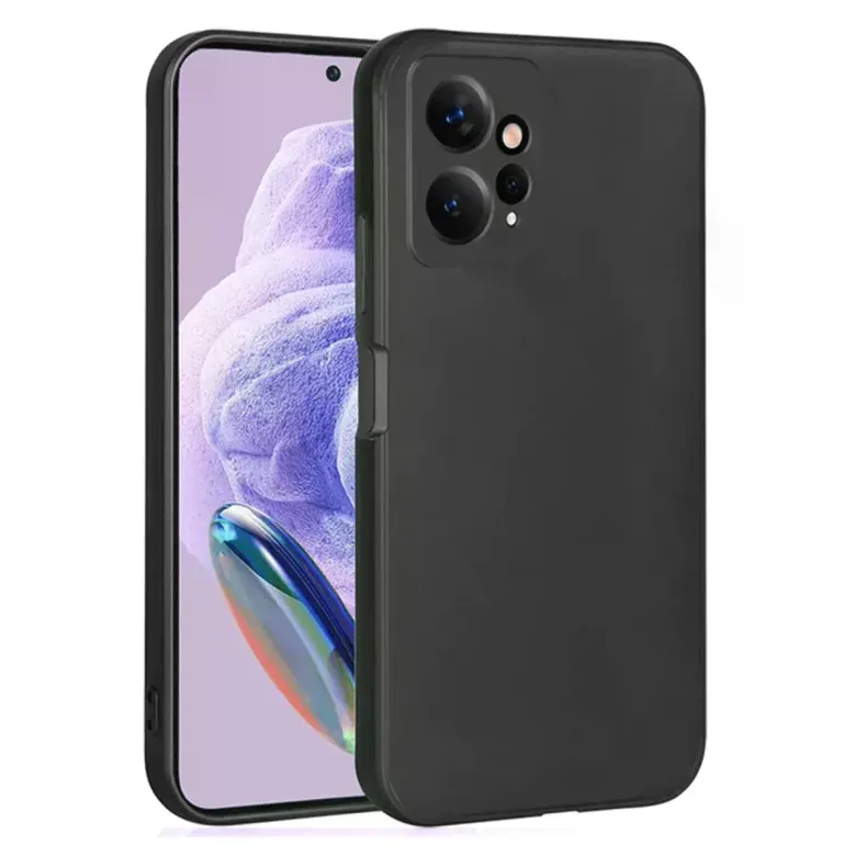 Newface Xiaomi Redmi Note 12 4G Kılıf First Silikon - Siyah