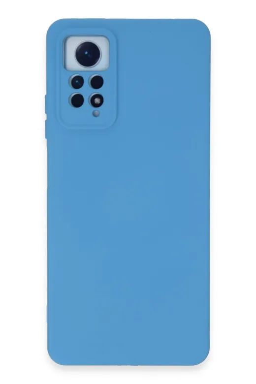 Newface Xiaomi Redmi Note 12 Pro 4G Kılıf Nano içi Kadife Silikon - Mavi