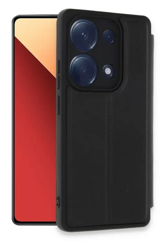 Newface Xiaomi Redmi Note 13 Pro 4G Kılıf Flip Cover - Siyah