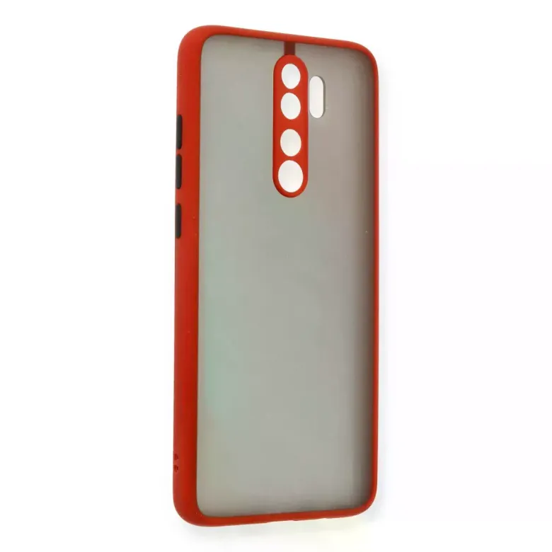 Newface Xiaomi Redmi Note 8 Pro Kılıf Montreal Silikon Kapak - Kırmızı