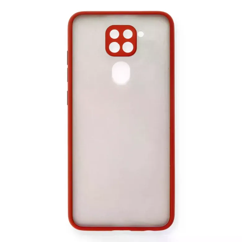 Newface Xiaomi Redmi Note 9 Kılıf Montreal Silikon Kapak - Kırmızı