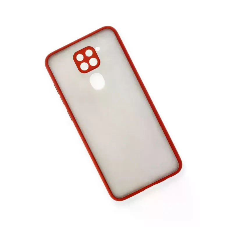 Newface Xiaomi Redmi Note 9 Kılıf Montreal Silikon Kapak - Kırmızı