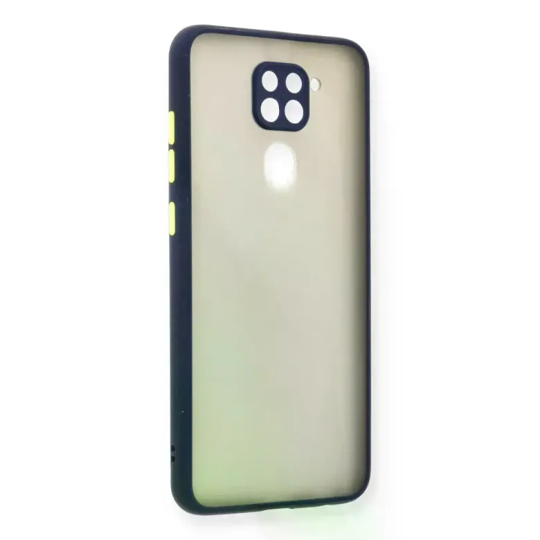 Newface Xiaomi Redmi Note 9 Kılıf Montreal Silikon Kapak - Lacivert