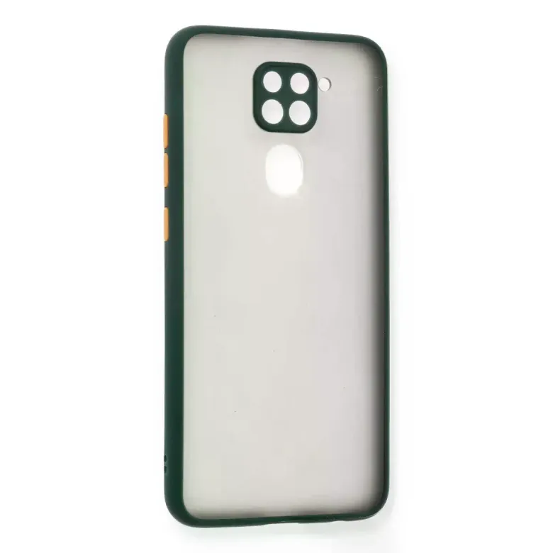 Newface Xiaomi Redmi Note 9 Kılıf Montreal Silikon Kapak - Yeşil
