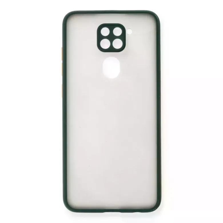 Newface Xiaomi Redmi Note 9 Kılıf Montreal Silikon Kapak - Yeşil
