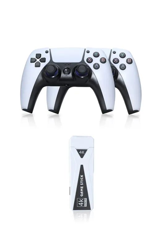 Newface Y5 64GB Android Dual Pad 4K Game Stick - Beyaz