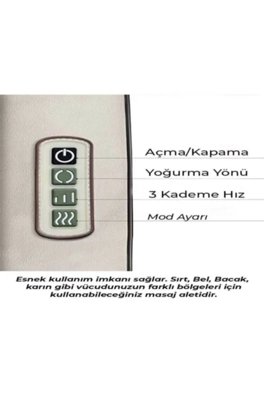 Nikadu ym608090RM3 Çok Amaçlı Pratik Masaj Kemeri Bel Boyun Sırt