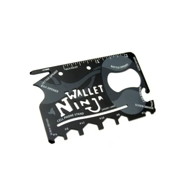 Ninja Wallet Acil Durum Kiti / Kartı - 18 in 1