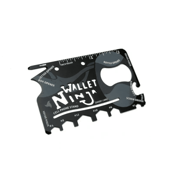 Ninja Wallet Survival Acil Durum Kiti / Kartı - 18 İn 1