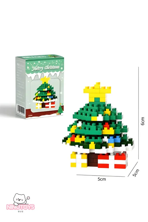 NinoToys BRCKSÇMA Bricks Yılbaşı Özel Seri Mini Yapı Oyuncak Yılbaşı Ağacı
