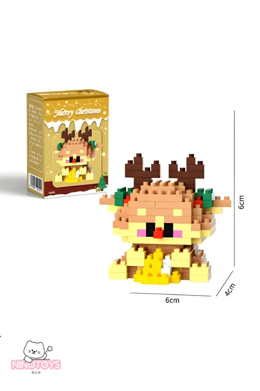 NinoToys BRCKSGYK Bricks Yılbaşı Özel Seri Mini Yapı Oyuncak Geyik