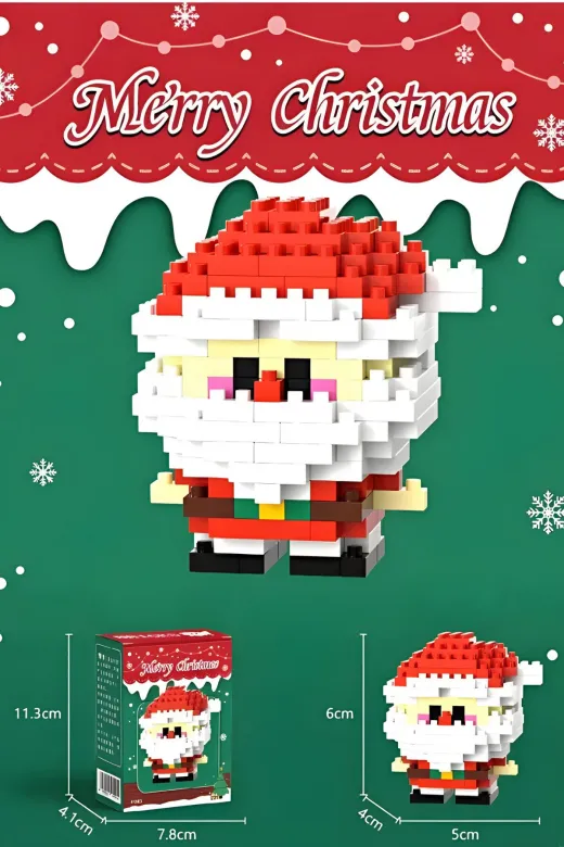 NinoToys BRCKSNB Bricks Yılbaşı Özel Seri Mini Yapı Oyuncak Noel Baba