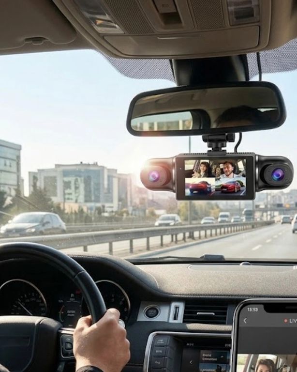 Nm-store TKNUCZZZUY10ARAÇKAMERASI-1MKR 1080P Araç Kamerası Mobil Uygulama Bağlantılı G Sensörlü Güvenlik Sistemi