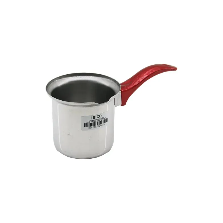 NO-5  ÇELİK CEZVE  KIRMIZI KULP (4745)