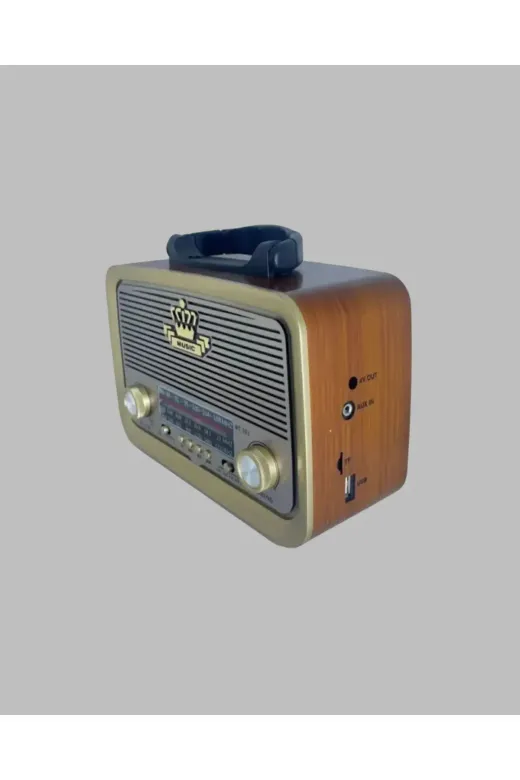Nostalji Bluetooth Radyo FM AM SW Ahşap Eskitme Tasarım Yeni Nesil