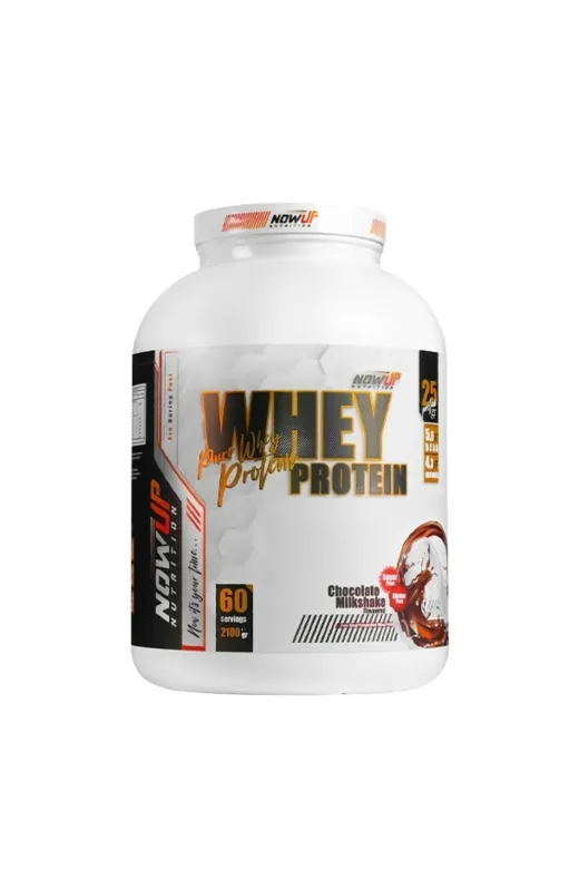 NOWUP NUTRITION 03NOWUP %100 Whey Protein Tozu 2160 Gr | Çikolata Aromalı | 60 Servis | 25G Protein