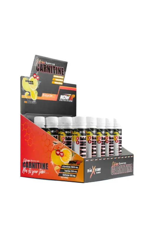 NOWUP NUTRITION NOWUP14 Extreme Synergy Carnitine Shot 20X25 Ml | Limon Aromalı