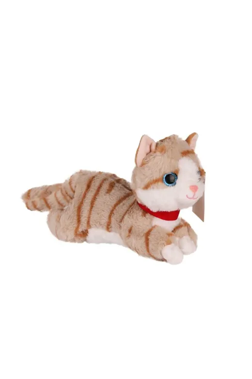NW NessiWorld casaxmlK02.KZL2309034 Kzl-2309034 Peluş Kedi 25 Cm -Kızılkaya Oyuncak