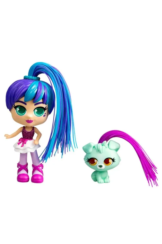NW NessiWorld casaxmlSIL82086 Silverlit Curli Girls Bebek Ve Hayvan