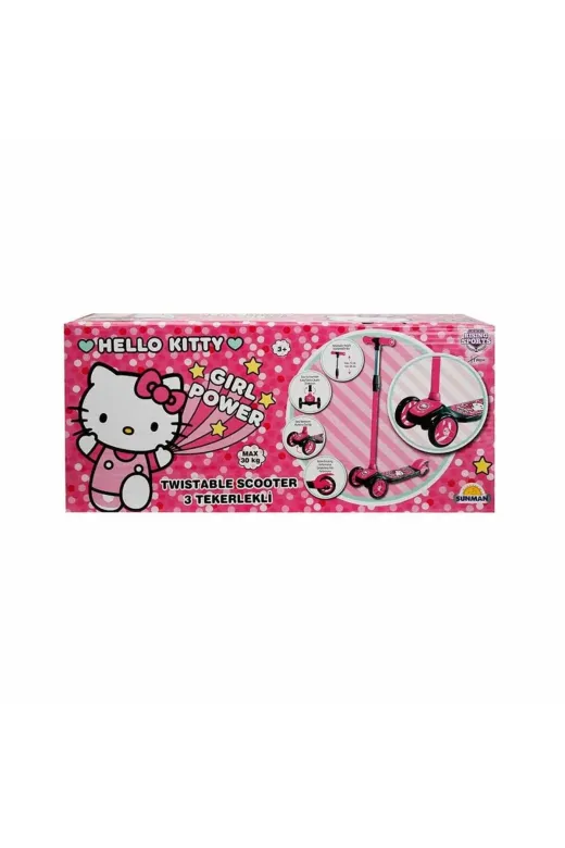 NW NessiWorld casaxmlTRU81915 Hello Kitty 3 Tekerlekli Twistable Scooter