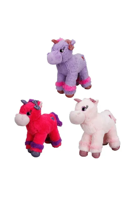 NW NessiWorld xmlsptTRU83845 Unicorn Renkli Peluş At 28 Cm. 1 Adet Fiyatıdır