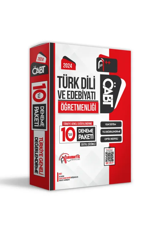 OABTEdebiyatDNM4046 2024 Öabt Türk Dili Ve Edebiyatı Öğretmenliği 10Lu Çözümlü Paket Deneme T.geneli