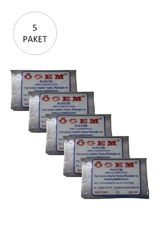 Ögem RT-RYL-HMR11060 Bakkaliye Naylon Torba Üçlük 26X45 Cm 1 Kg 5 Paket (Takriben 675 Adet)
