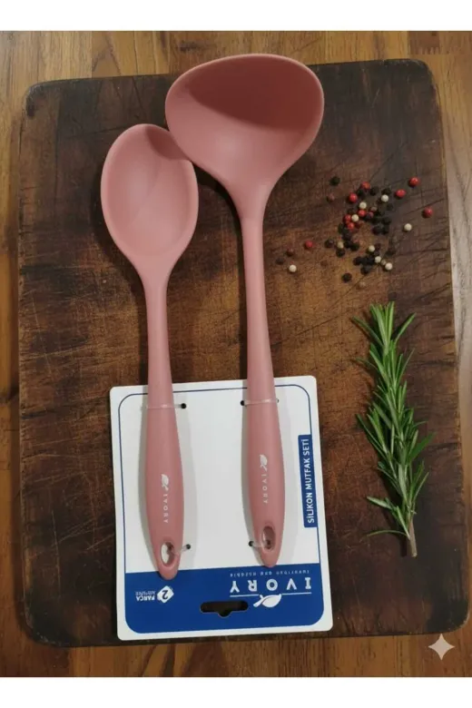 Okumuş Home kpç1 Ivory Kepçe Kaşık Seti 2'li
