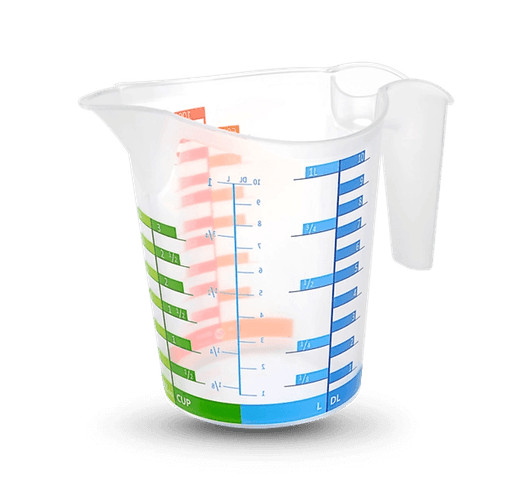 Ölçü Kabı Dereceli Renkli 1000 Ml