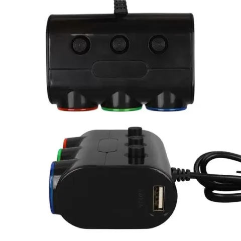 Olesson 1523 12-24v Çift Usb Girişli 120w 80cm Kablolu 3'lü Araç Çakmak Çoklayıcı