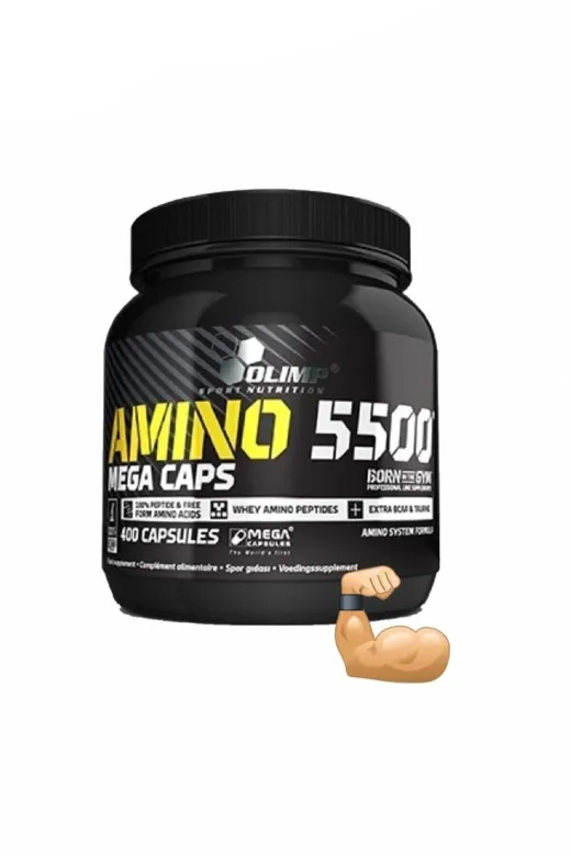 Olimp MYBaminoooo Amino 5.500 400 Kapsül Amino Protein Bcaa Glutamin Kas Güçlendirici